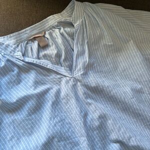 H&M Blue Blouse with Subtle Texture